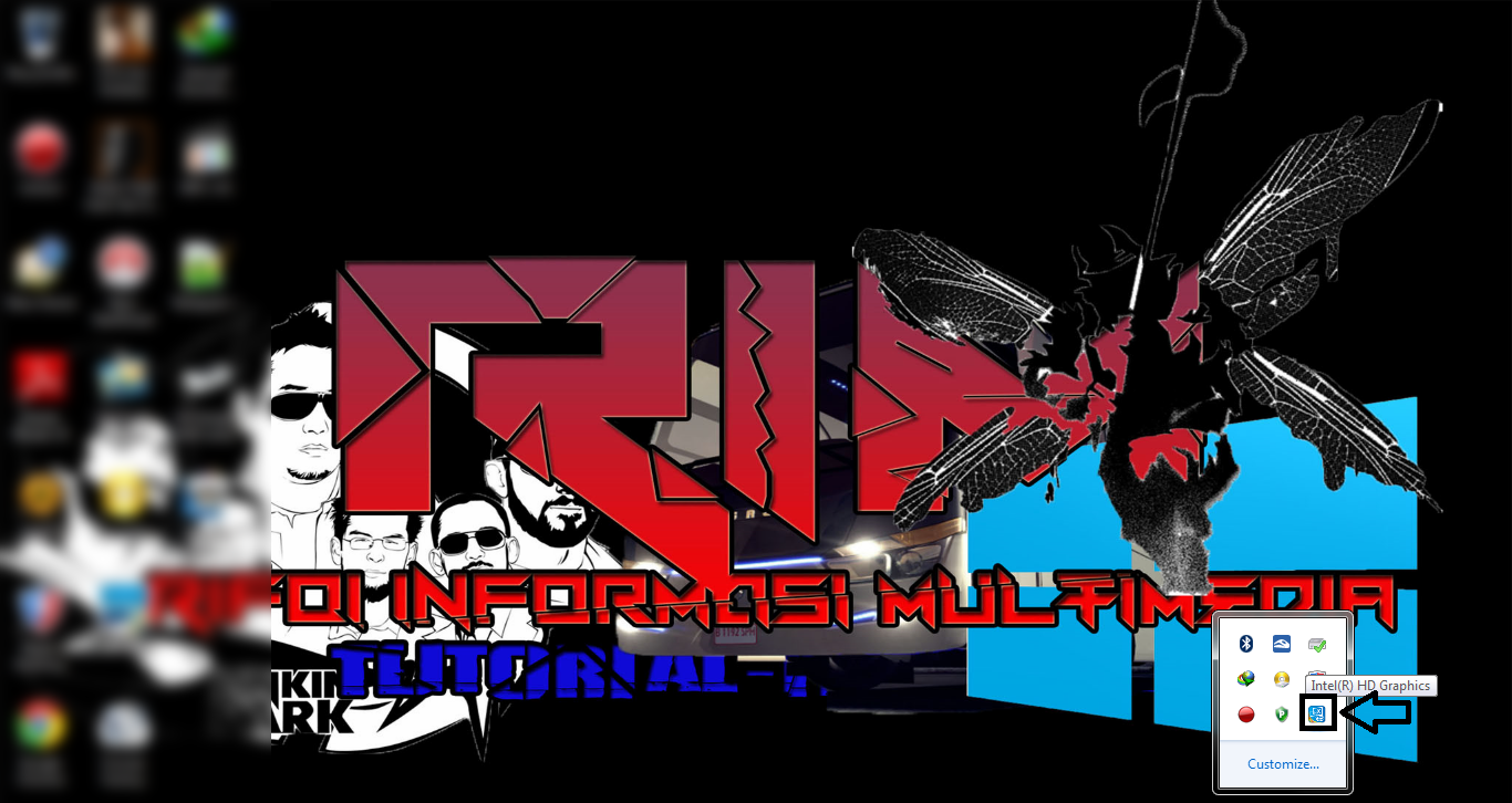 Pict 1 Cara Membuat Wallpaper Laptop/komputer Supaya - Graphic Design - HD Wallpaper 