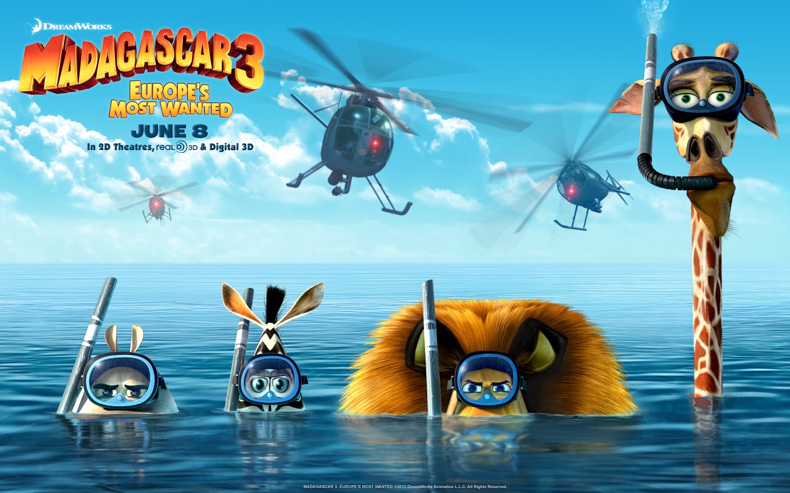 Madagascar 3 Movie Poster - Madagascar 3 Wallpaper Hd - HD Wallpaper 