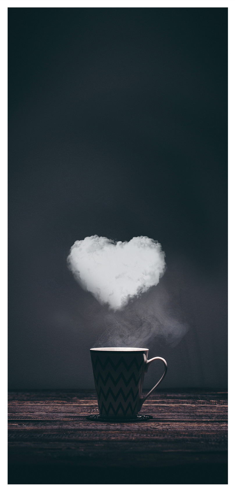 Wallpaper Ponsel Romantis Yang Kreatif - Coffee Cup - HD Wallpaper 