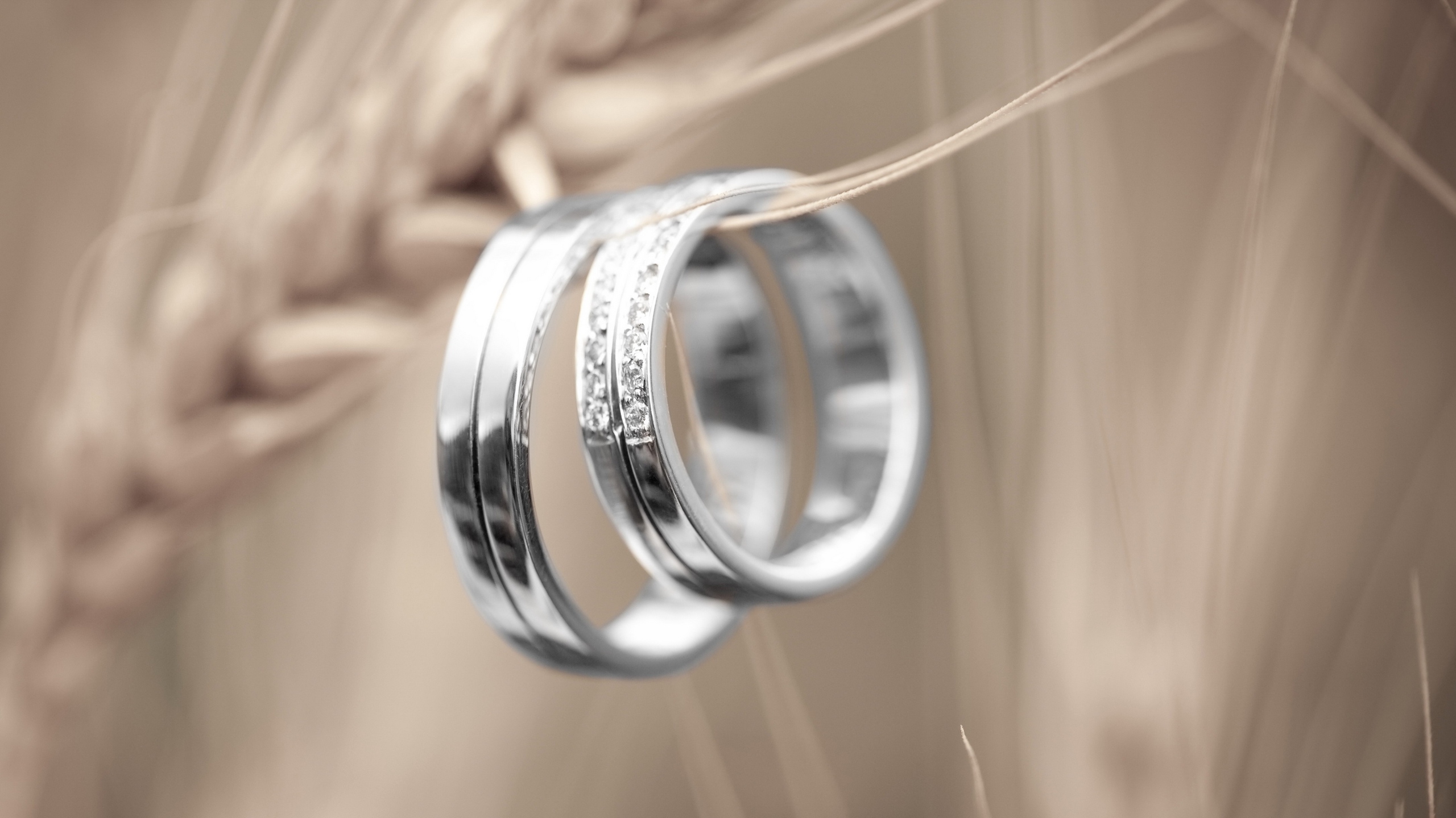 Wallpaper Ring, Platinum, Pair - Poze Verighete Aur Alb - HD Wallpaper 