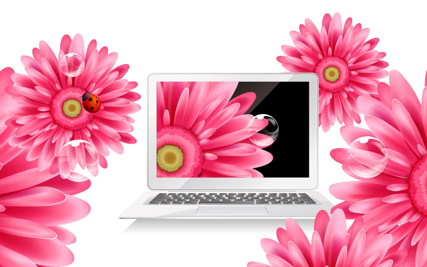 Wallpaper Laptop 3d - HD Wallpaper 