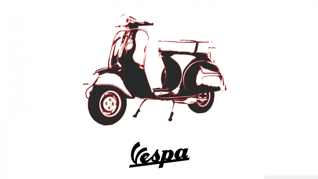 Vespa Logo Vector - HD Wallpaper 