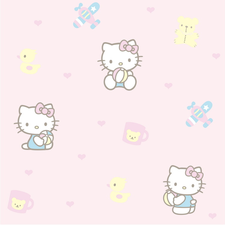 Wallpaper Dinding Kt 102 01 - Sample Invitation Card Hello Kitty - HD Wallpaper 