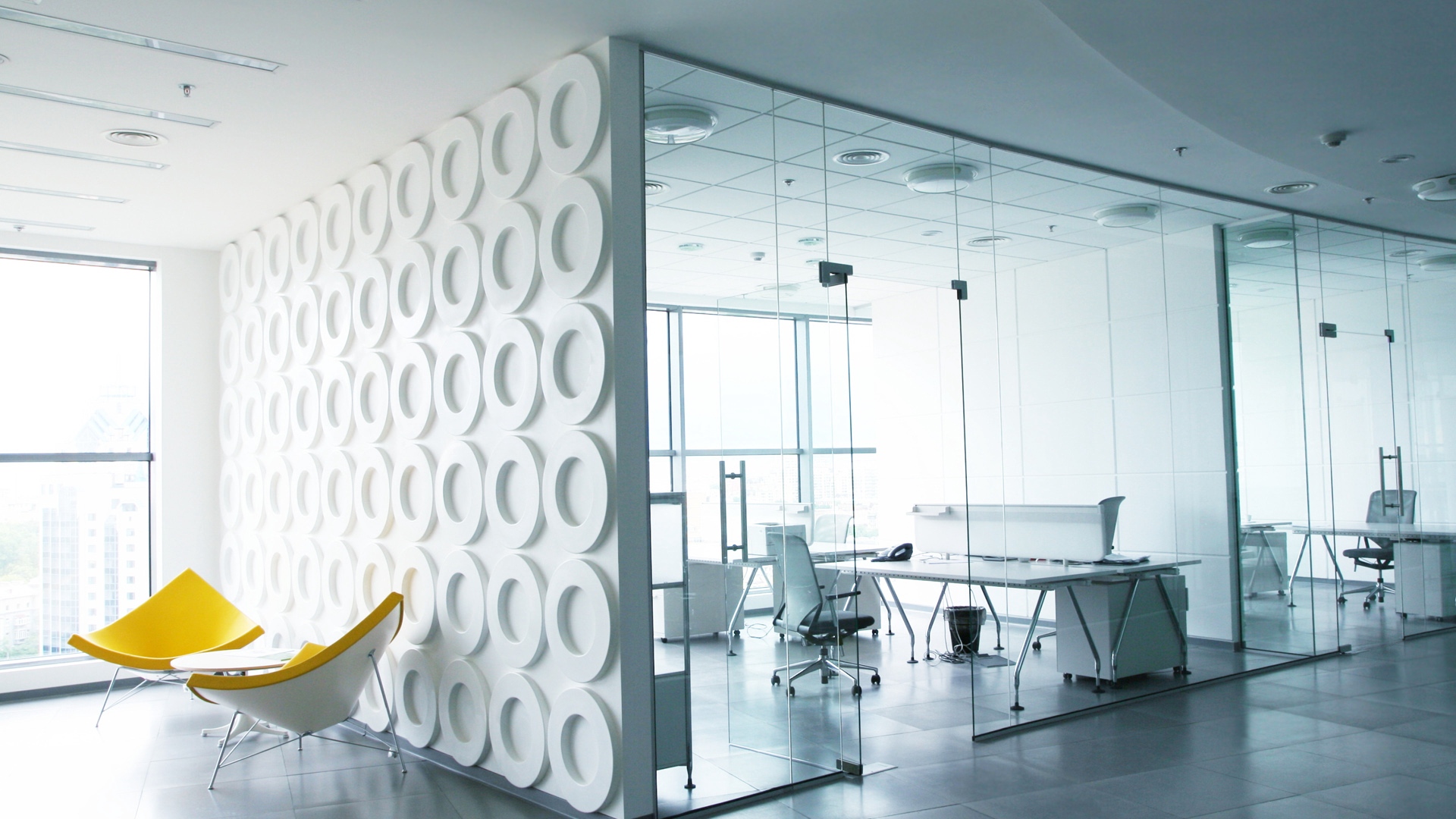 Wallpaper Office, Room, Style, Wall, Modern, Design - Office Background - HD Wallpaper 