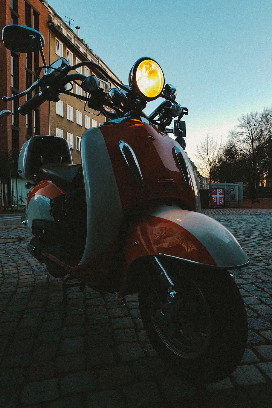 Motorcycle, Scooter, Vespa, Transportation, Motor Scooter, - Vespa - HD Wallpaper 