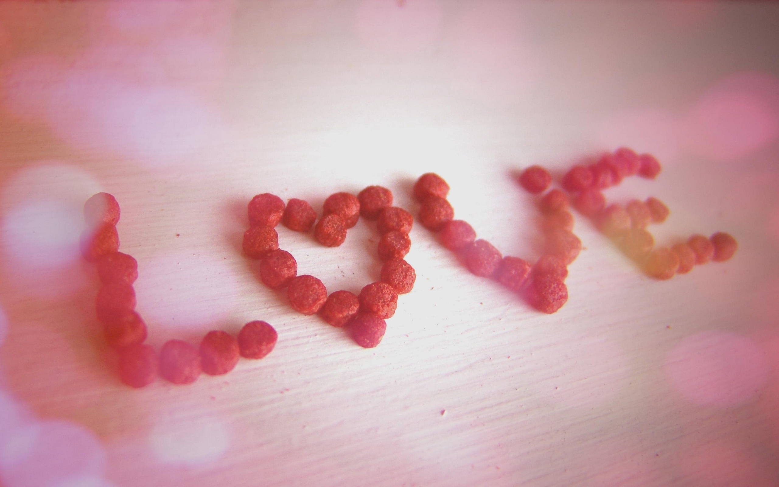 Wallpaper Food, Sweetness, Inscription, Blur, Love - Hd Background Blur Love - HD Wallpaper 