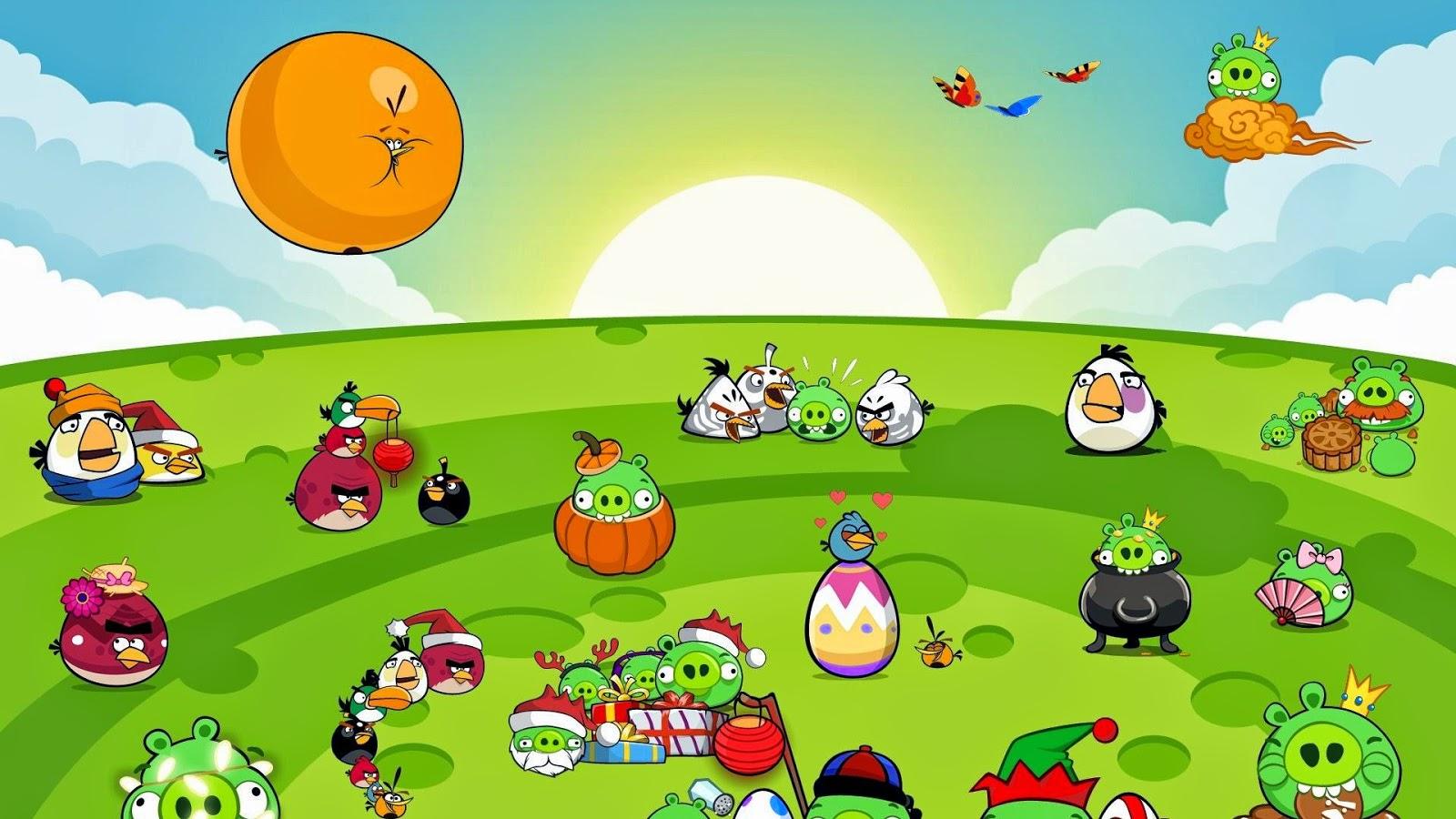 Angry Bird Background - HD Wallpaper 