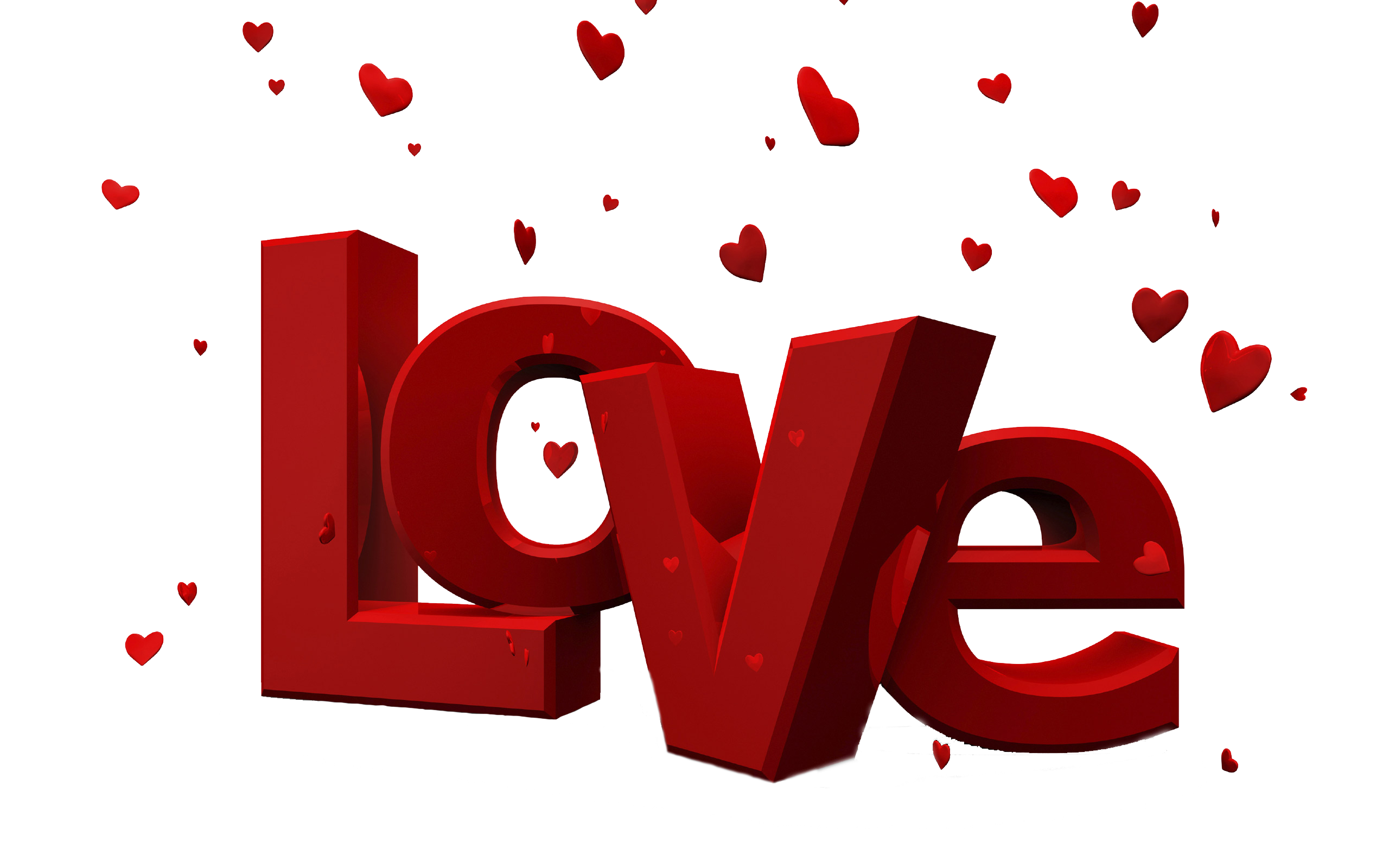 Love Png - Love In Red Letters - HD Wallpaper 