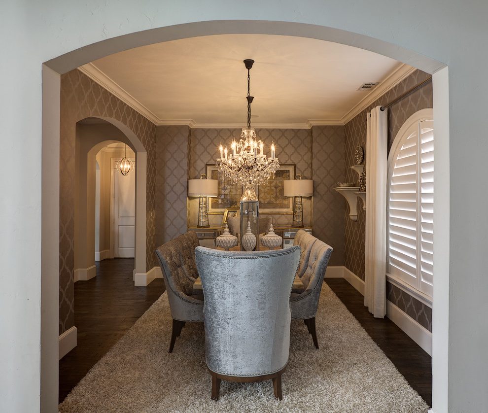 Malaysia Wallpaper Supplier Dining Room Mediterranean - HD Wallpaper 