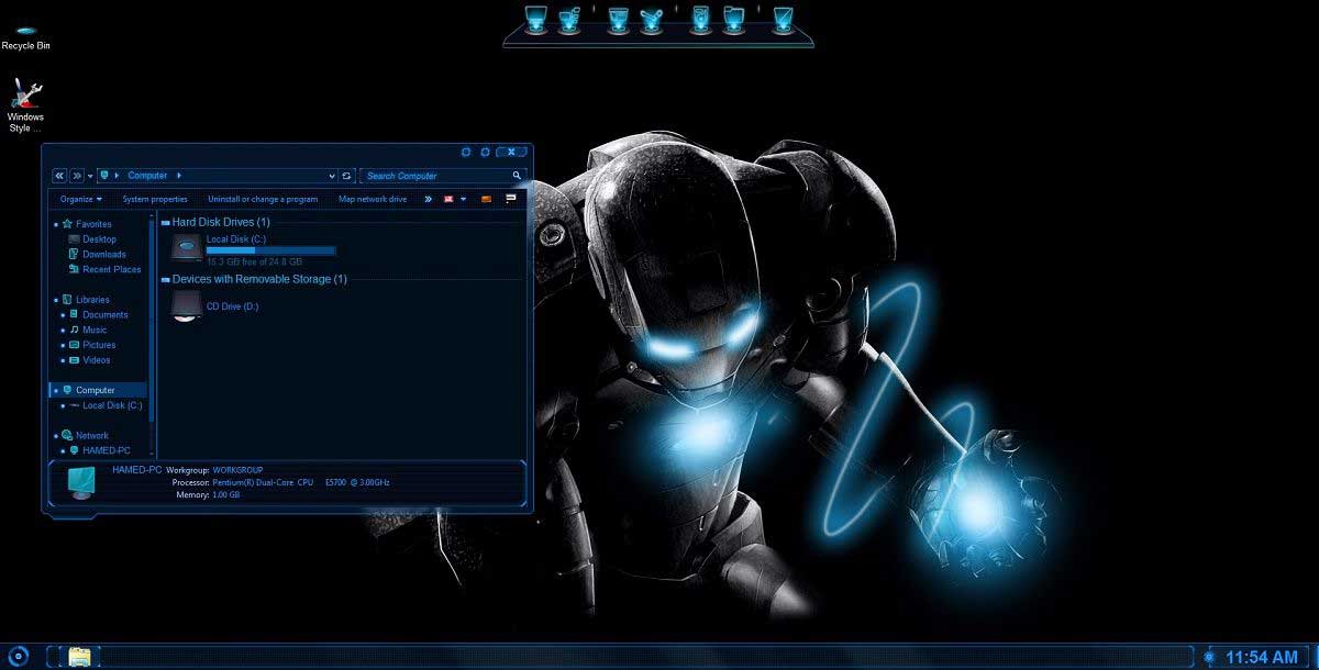 Cara Mengubah Komputer & Laptop Windows Jadi Jarvis - Theme Windows 10 Iron Man - HD Wallpaper 