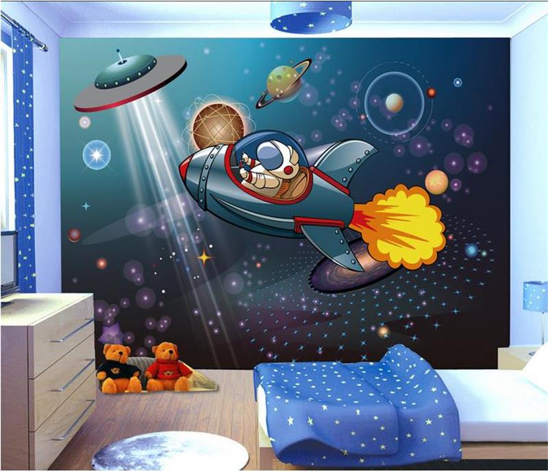 Space Wallpaper For Kids Room - HD Wallpaper 