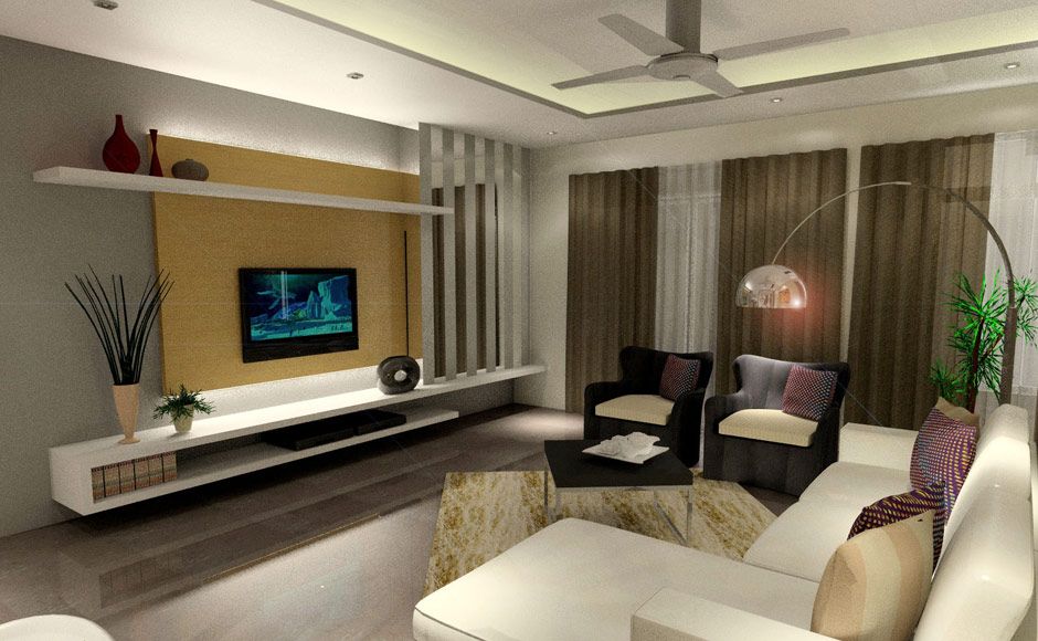 Modern Living Room Malaysia - HD Wallpaper 