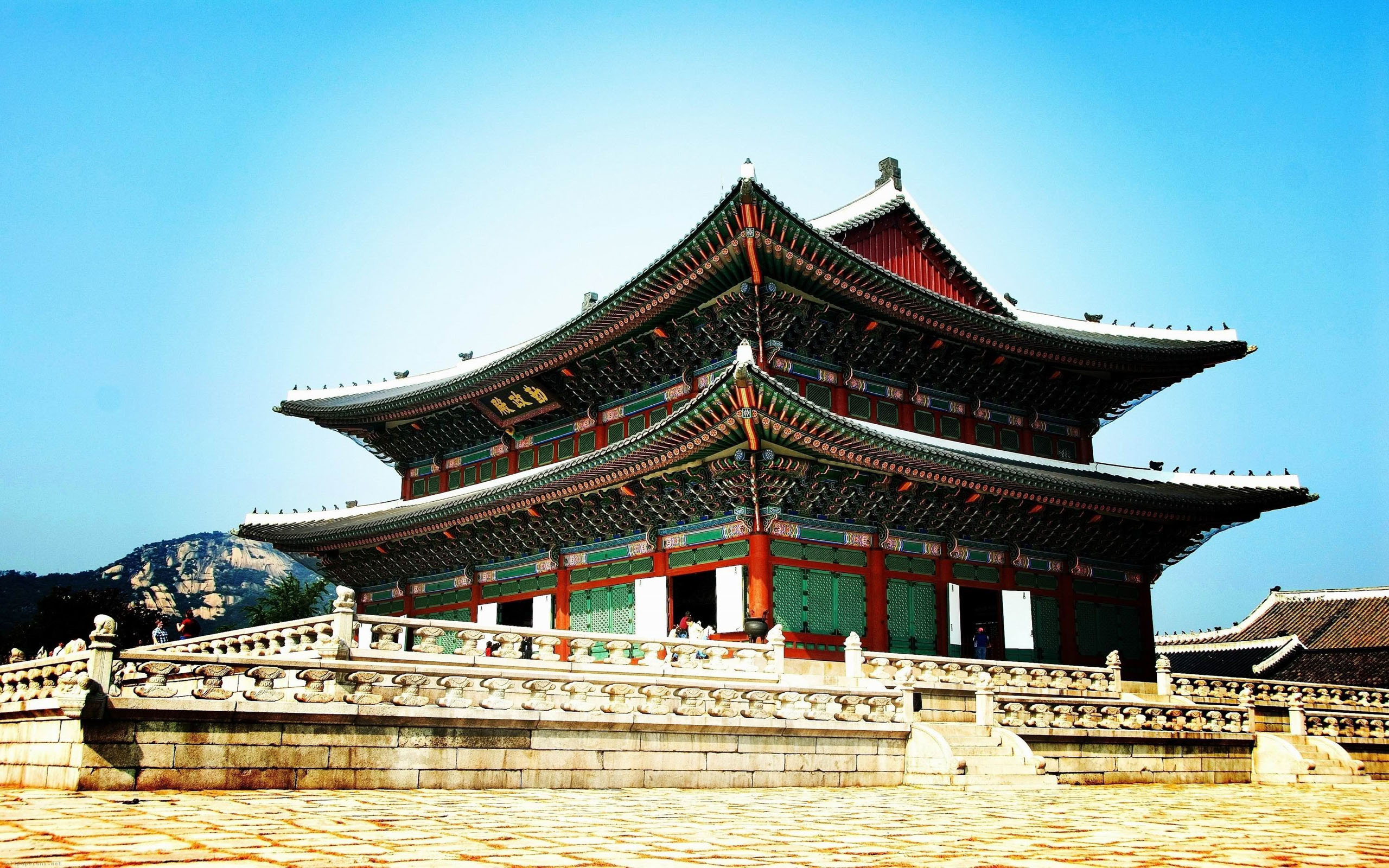 Palace Seoul South Korea Wallpapers - Gyeongbokgung - HD Wallpaper 