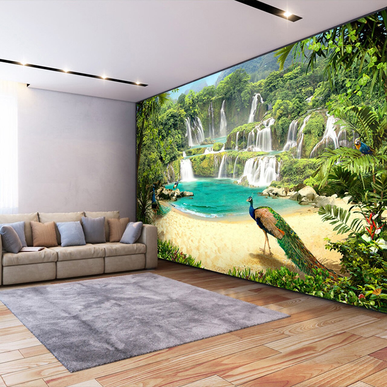Living Room 3d Wallpaper Designs - 1280x1280 Wallpaper 