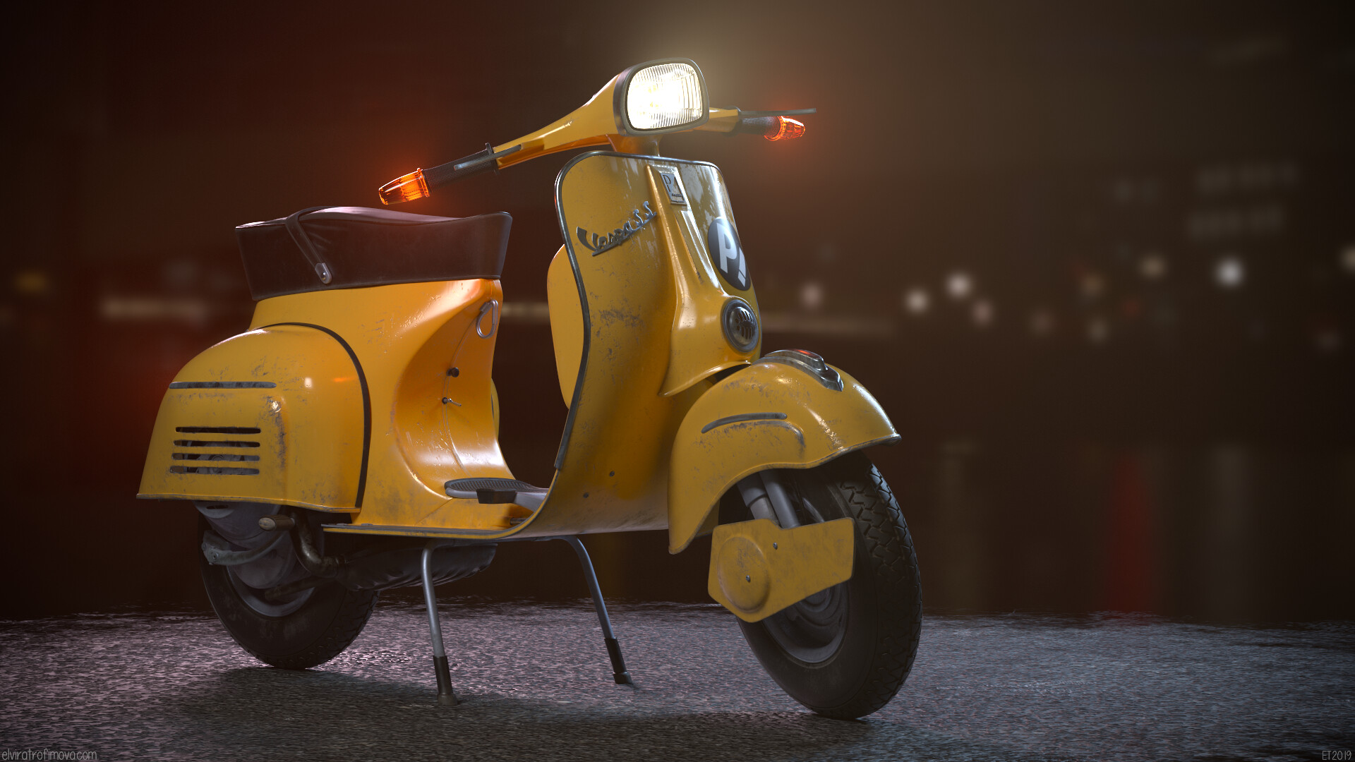 Vespa Super - HD Wallpaper 