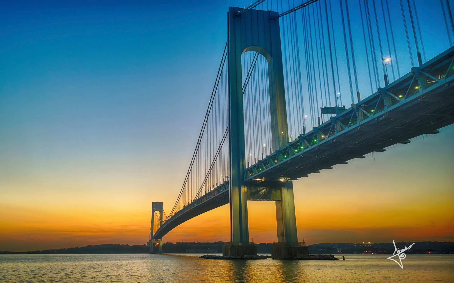 Verrazano–narrows Bridge - HD Wallpaper 