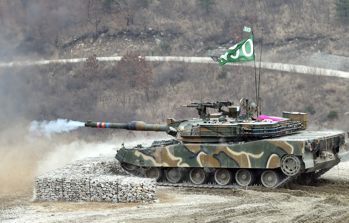 Photo Wallpaper Gun, Rock, Weapon, South Korea, Man, - Korean K1a2 - HD Wallpaper 