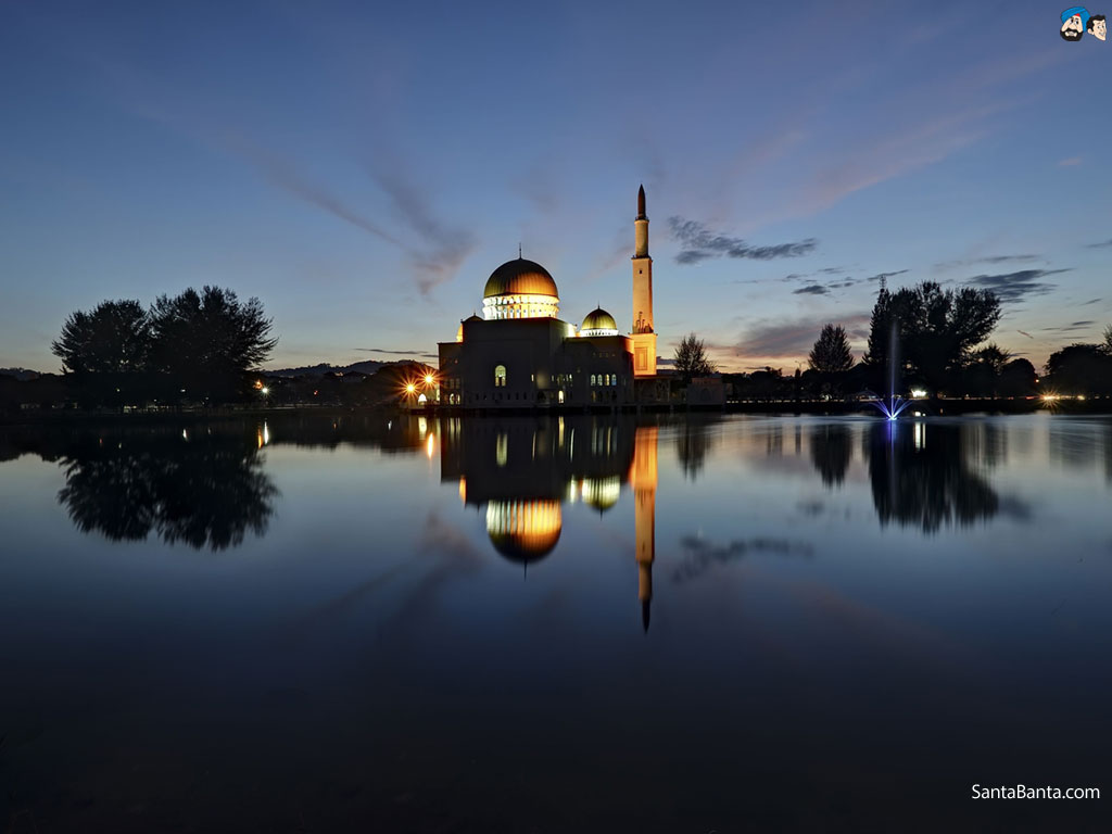 Mosques - Mosques Night Hd - HD Wallpaper 