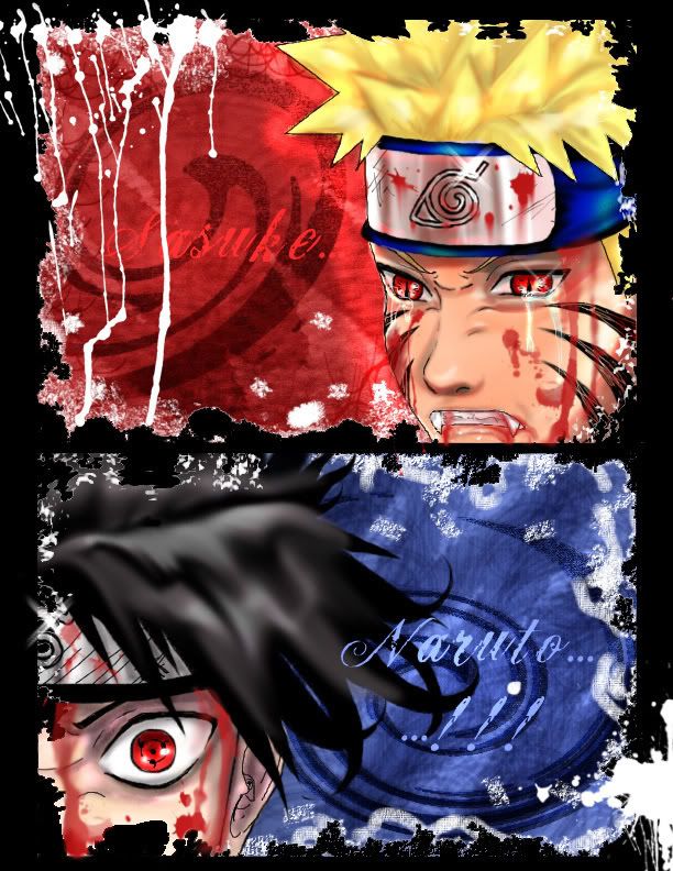 Naruto And Sasuke Poster - HD Wallpaper 