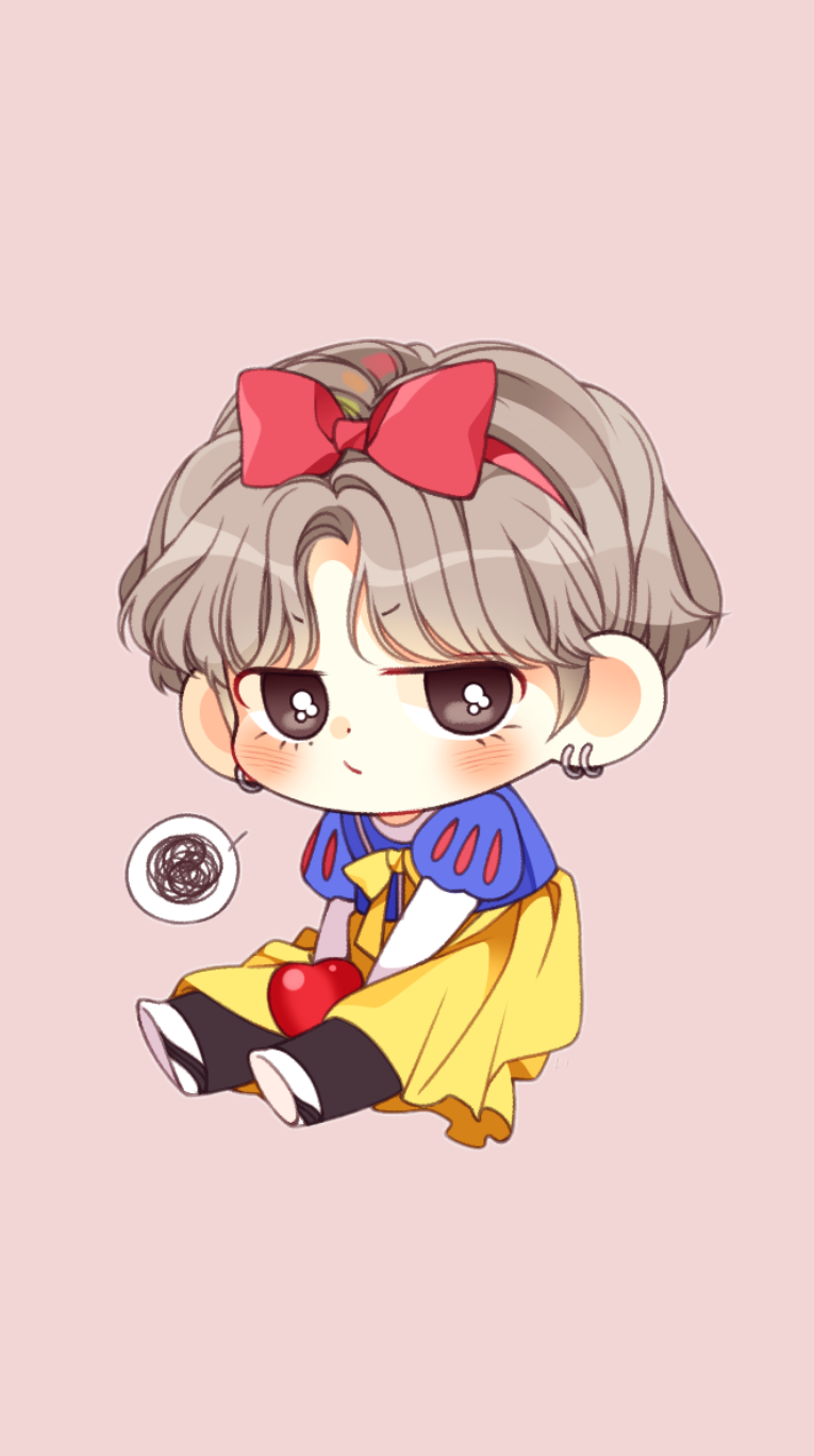 Chibi Taehyung Bts Fanart - HD Wallpaper 