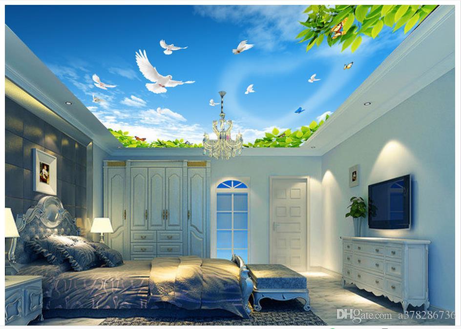 3d Ceiling Wallpaper India - HD Wallpaper 