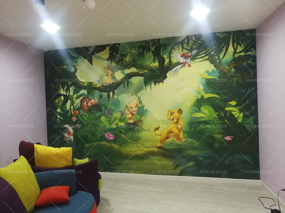 Scene Lion King Forest - HD Wallpaper 
