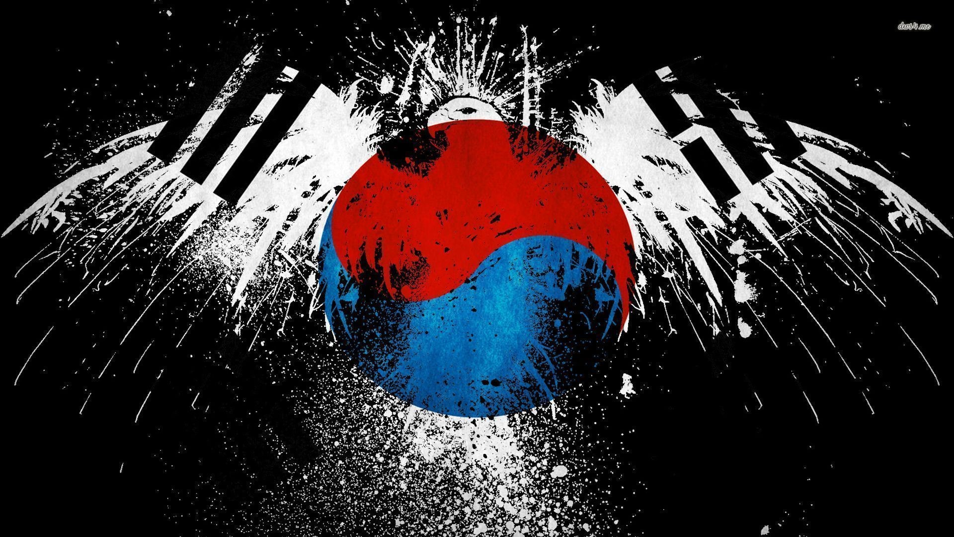 Flag Of South Korea Wallpaper - South Korean Flag Art - HD Wallpaper 
