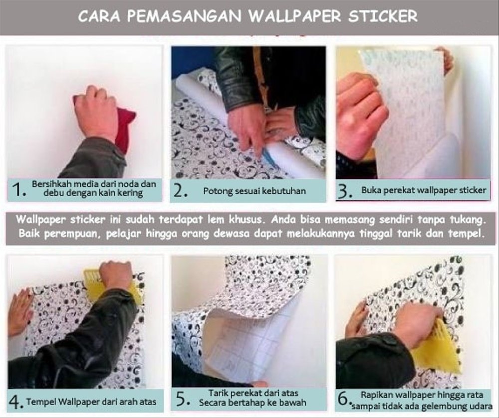 Jual Wallpaper Dinding 10m Stiker Dinding Motif List - Photo Caption - HD Wallpaper 