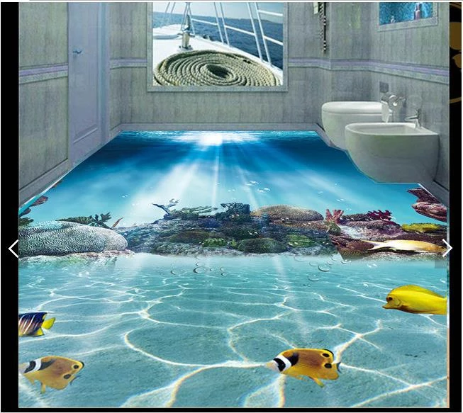 Floor Mural 3d Street - HD Wallpaper 