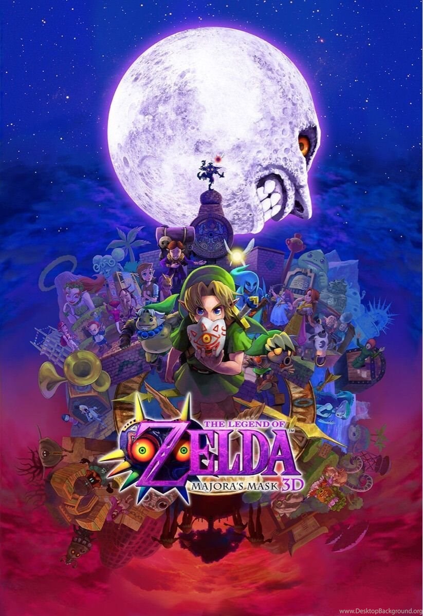 For Any Of You Looking For An Awesome Phone Wallpaper - Legend Of Zelda Majora's Mask 3ds Poster - HD Wallpaper 