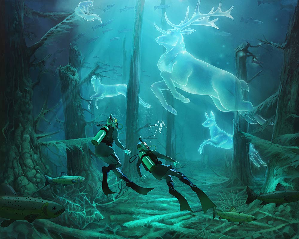 Clear Lake Travel Oregon - HD Wallpaper 