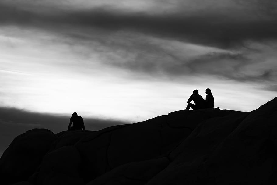 Black And White, Street Life, Wallpaper, People, Abstract, - Silhouette - HD Wallpaper 
