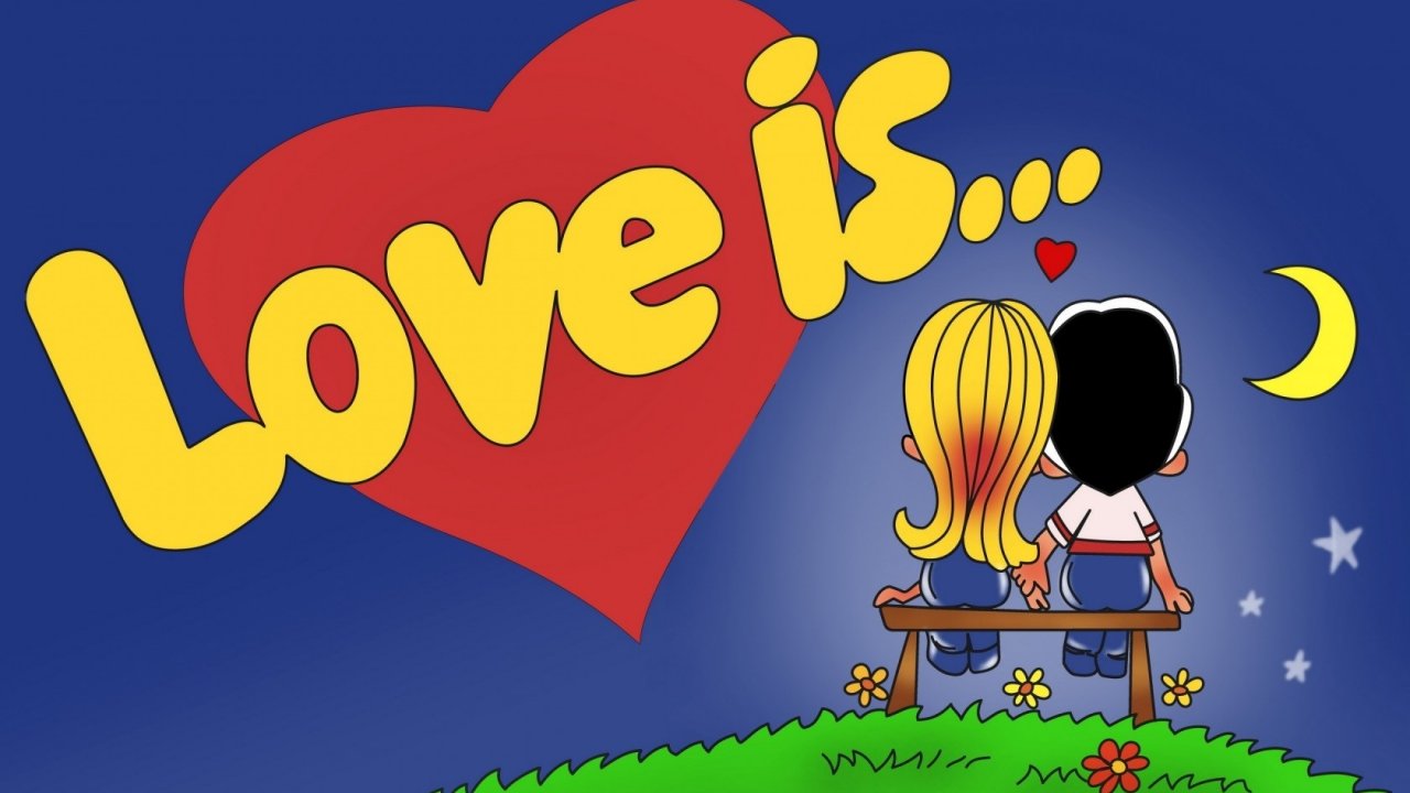 Romantic, Love, Animated, Desktop, Background, Hd, - Love Is Gum Vector - HD Wallpaper 