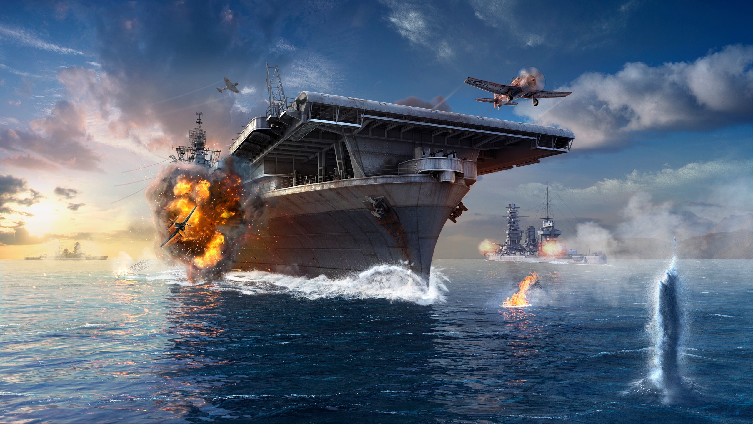 World Of Warship Background - HD Wallpaper 
