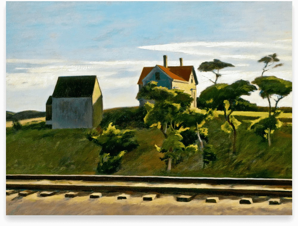 New Haven Hartford Edward Hopper - HD Wallpaper 