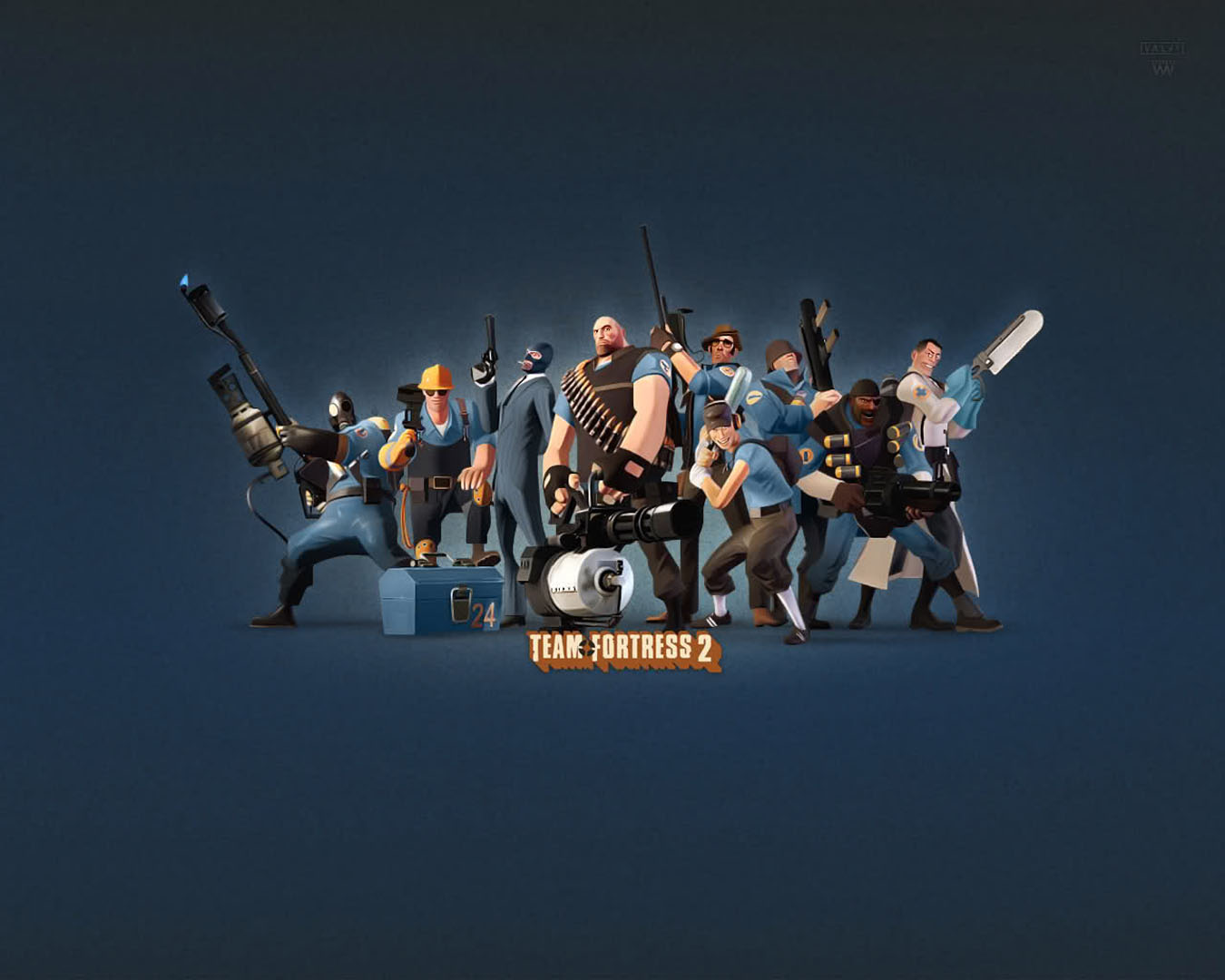 Blue Team - Team Fortress 2 Blu Team - HD Wallpaper 