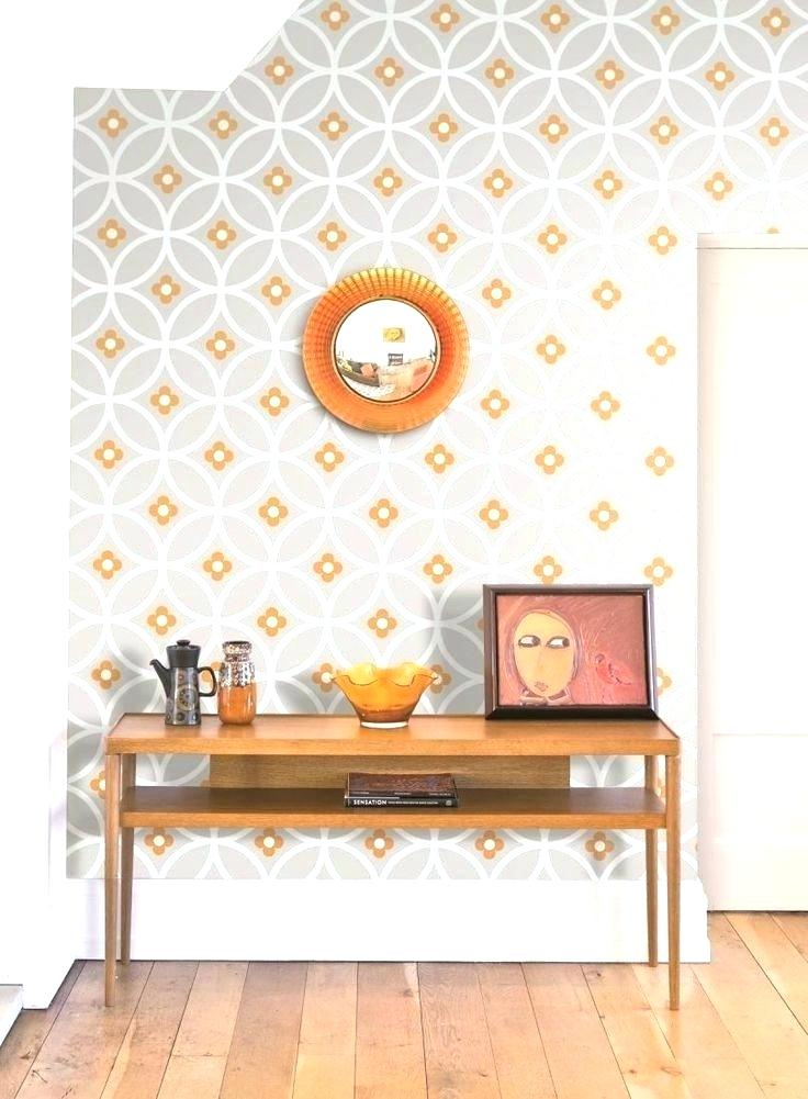 Vintage Look Wallpaper Floral Phone - Серо Оранжевые Обои - HD Wallpaper 