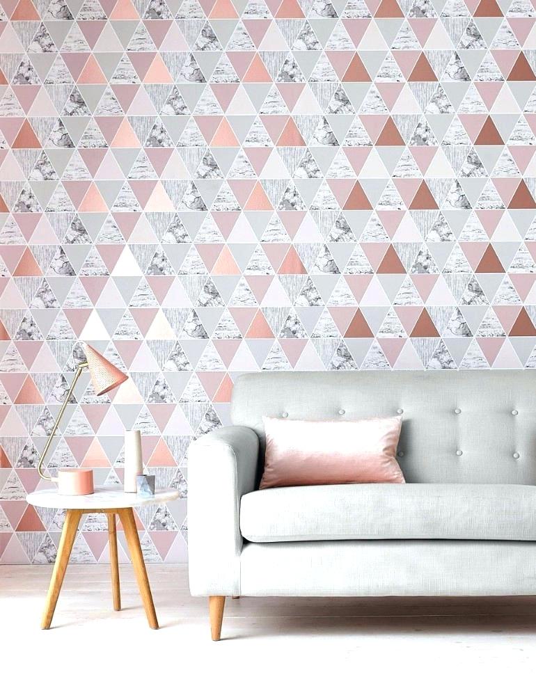 Wallpaper Design Ideas For Living Room Your Modern - Rose Gold Wallpaper Design For Bedroom - HD Wallpaper 