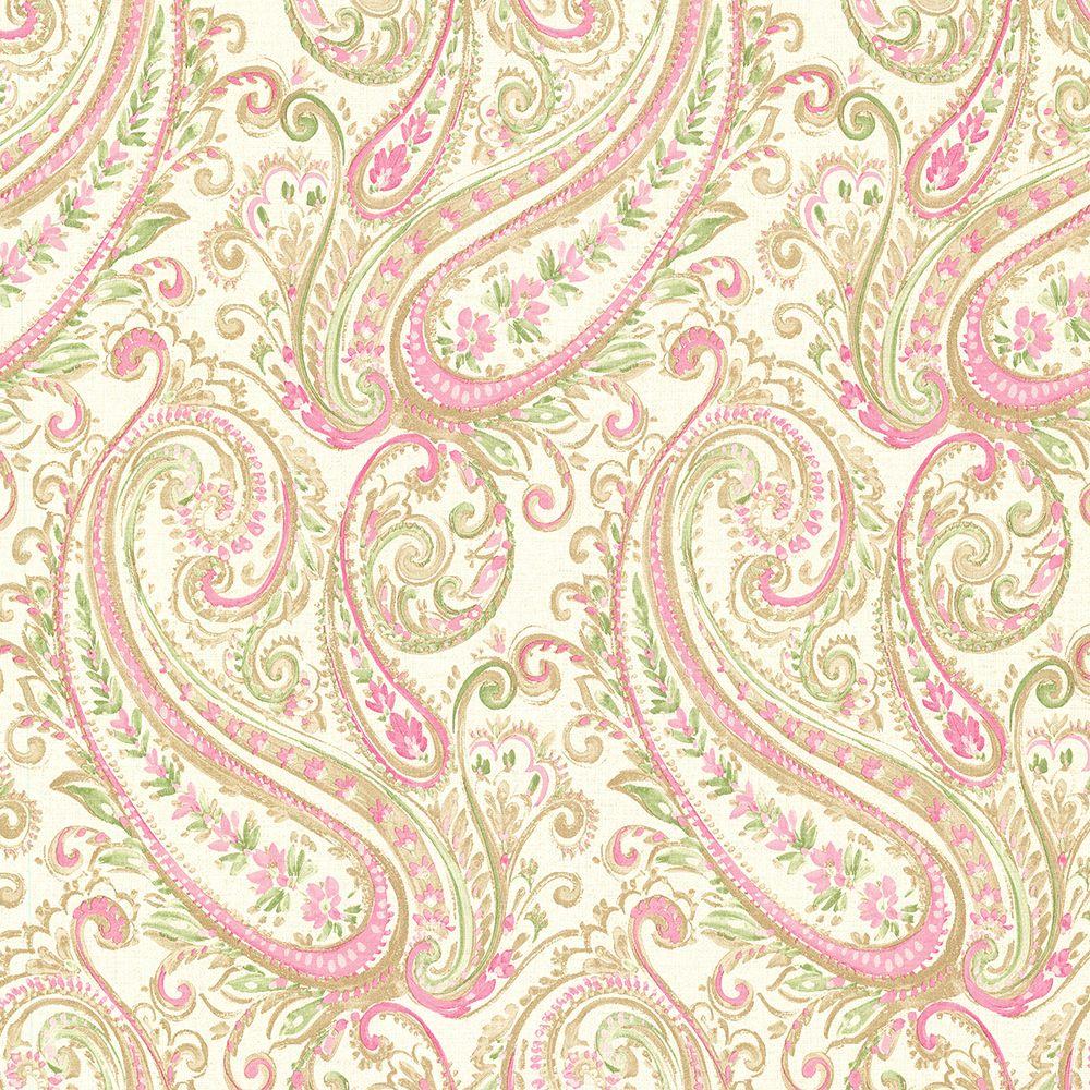 Brewster Penelope Pink Paisley Wallpaper 2686 Pink Paisley 1000x1000 Wallpaper Teahub Io