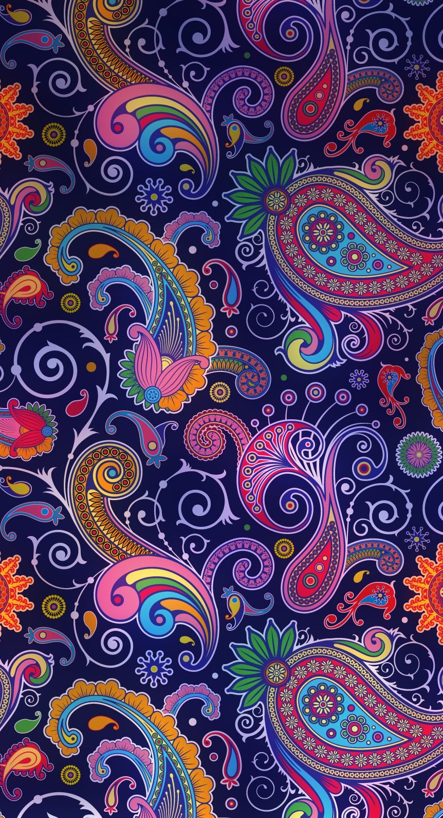Paisley Pattern Wallpaper Iphone - HD Wallpaper 