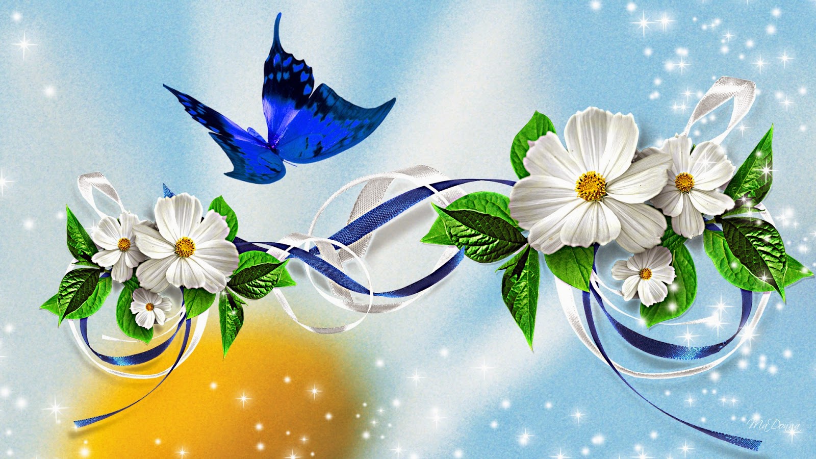 Butterfly Flower Wallpaper - Ibudhou Pakhangba - HD Wallpaper 