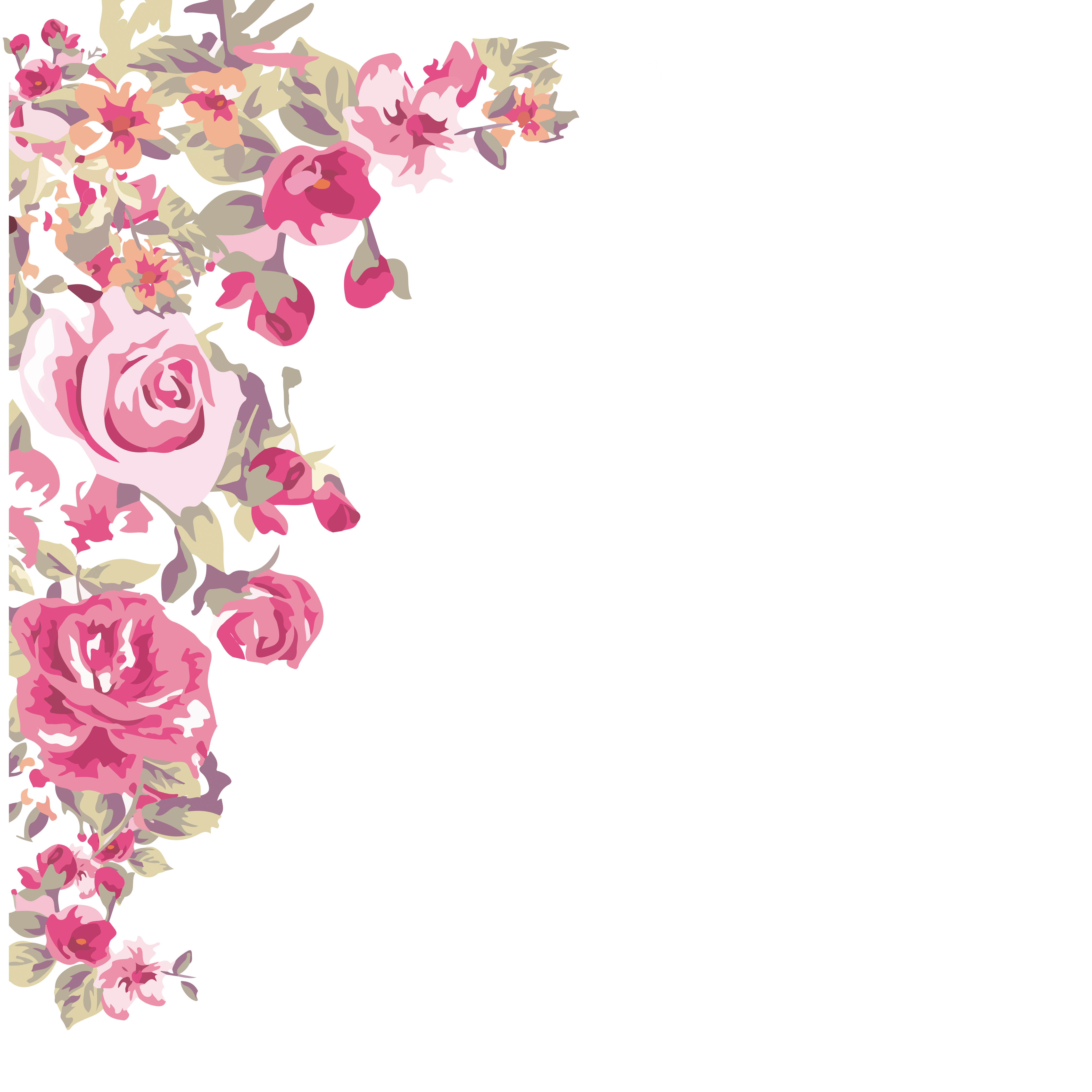 Corner Flower Border Png