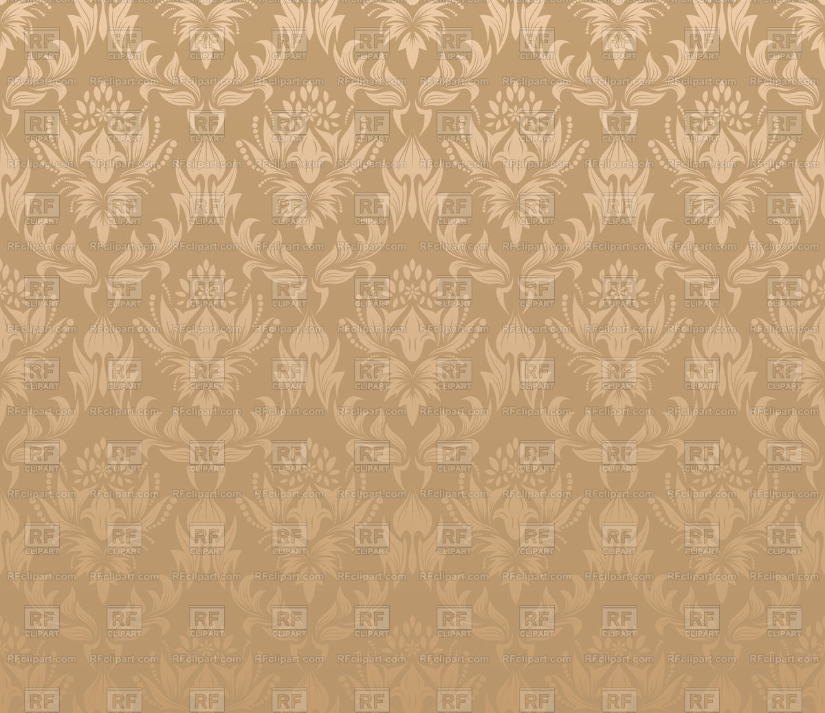 Baroque White Gold Pattern - HD Wallpaper 