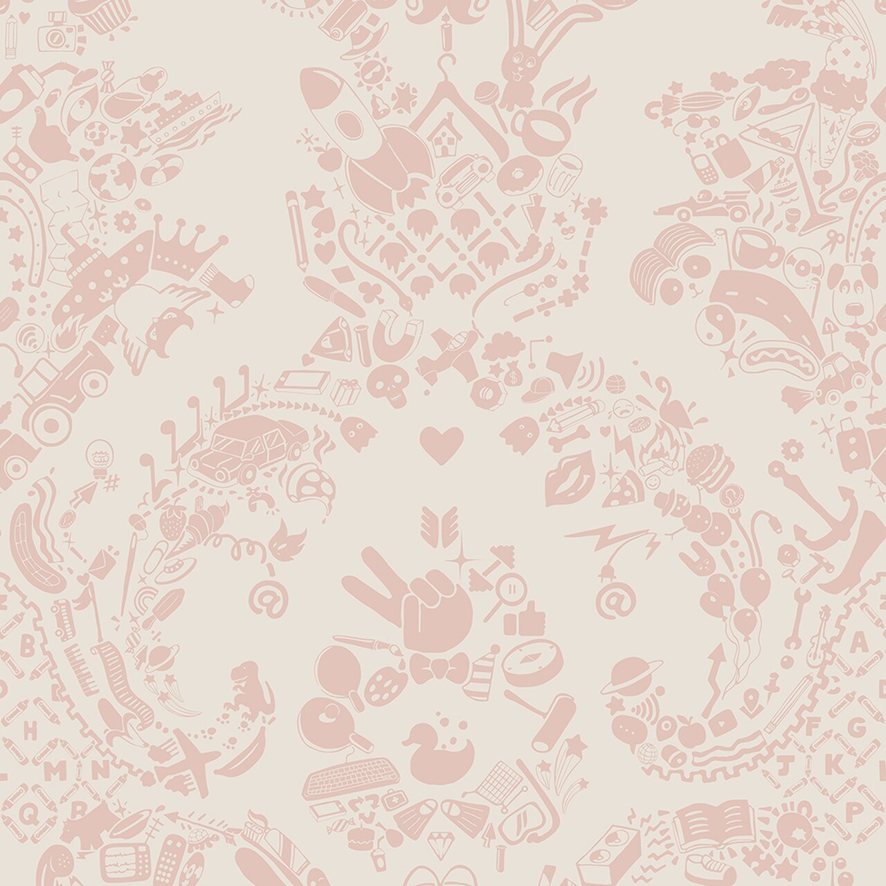 Geometric Wallpaper Pink Grey - HD Wallpaper 