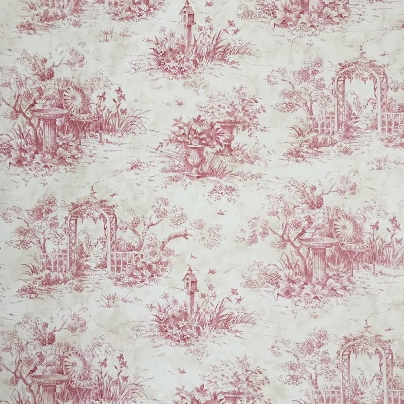 Waverly Garden Toile Wallpaper Special - Toile - HD Wallpaper 