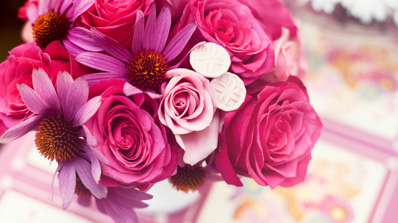 Beautiful Flowers Bouquet Images Hd - HD Wallpaper 