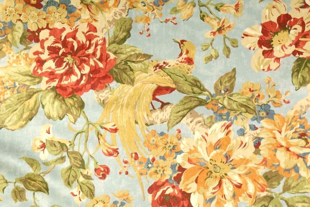 Waverly Wall Paper Waverly Wallpaper Borders Waverly - Waverly Floral Engagement Fabric - HD Wallpaper 