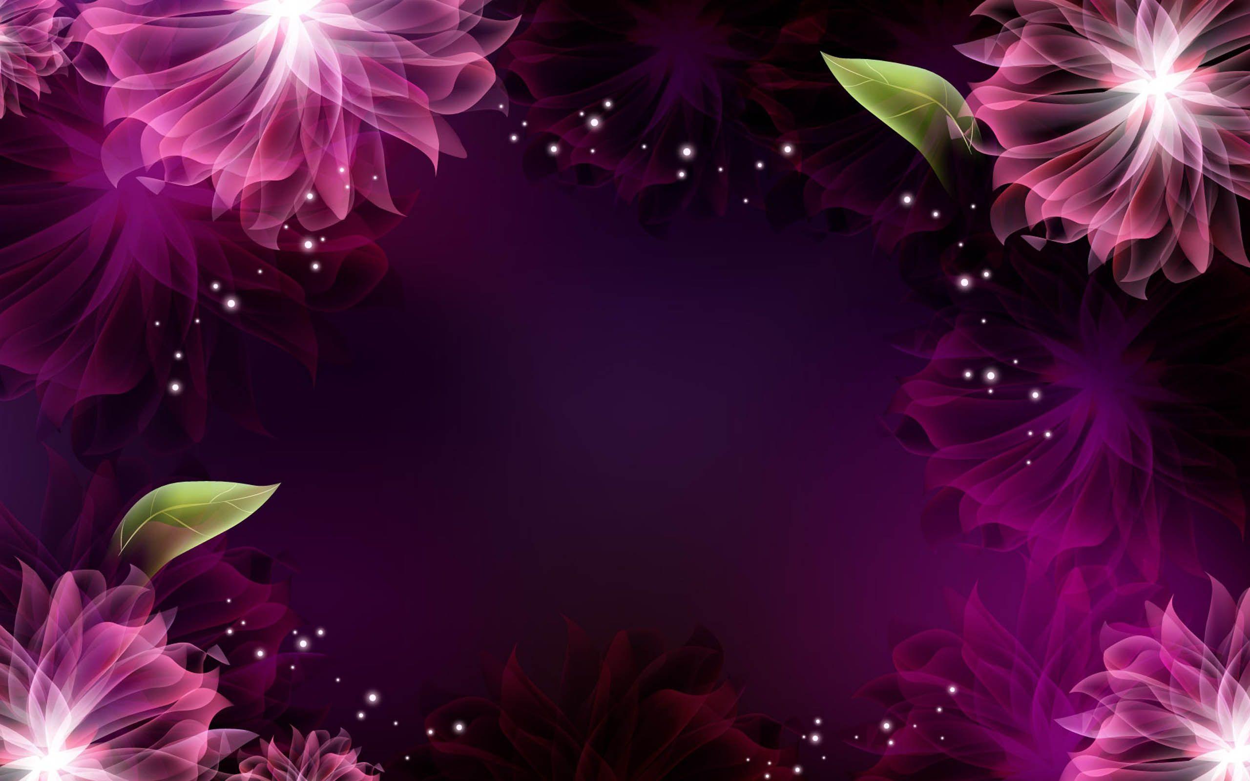 Purple Flowers Wallpapers - Background Design Flower Purple - HD Wallpaper 