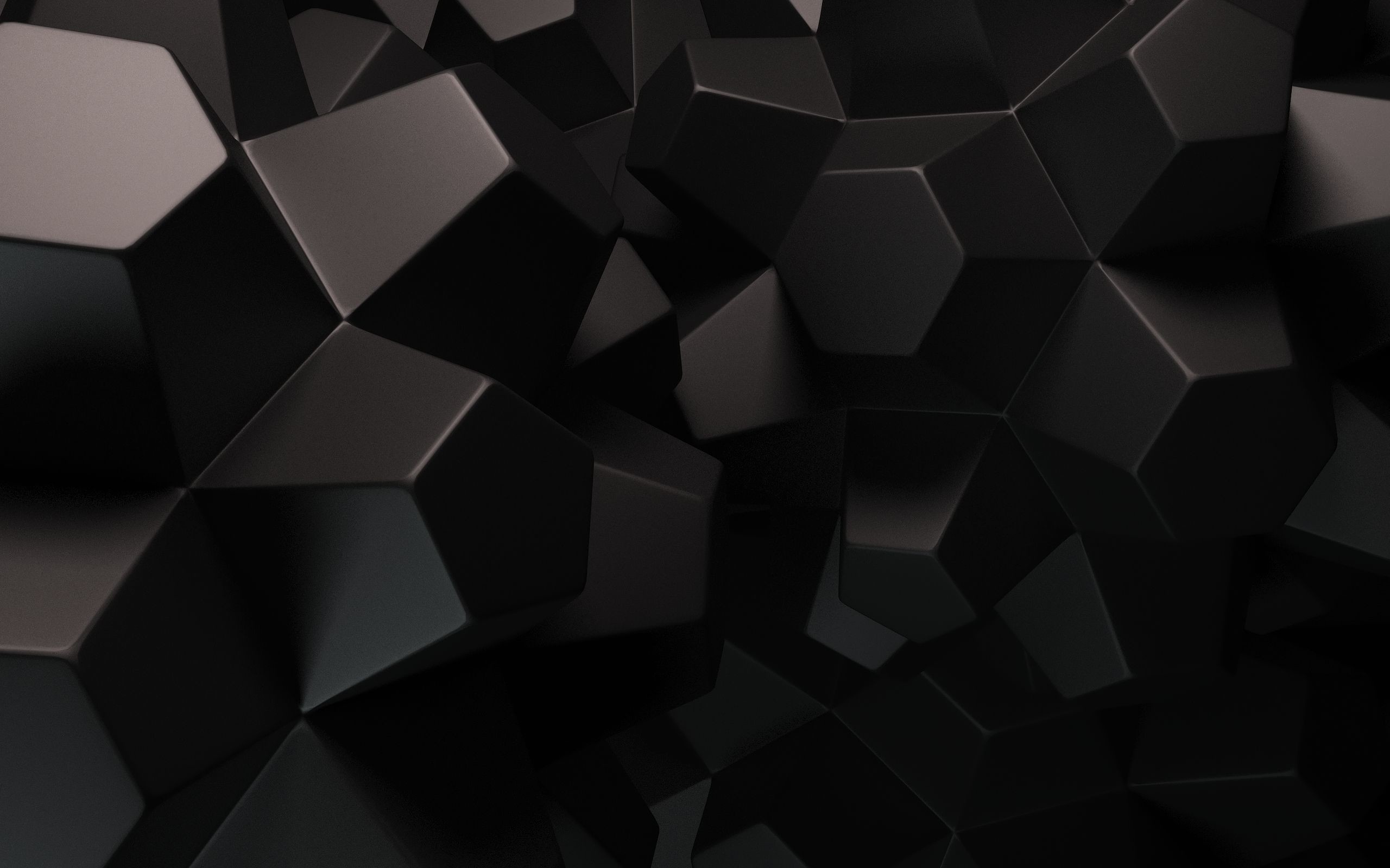 Wallpaper Full Hd X Smartphone Dark Elegant Wallpaper - Black Geometric  Shapes Background - 2560x1600 Wallpaper 