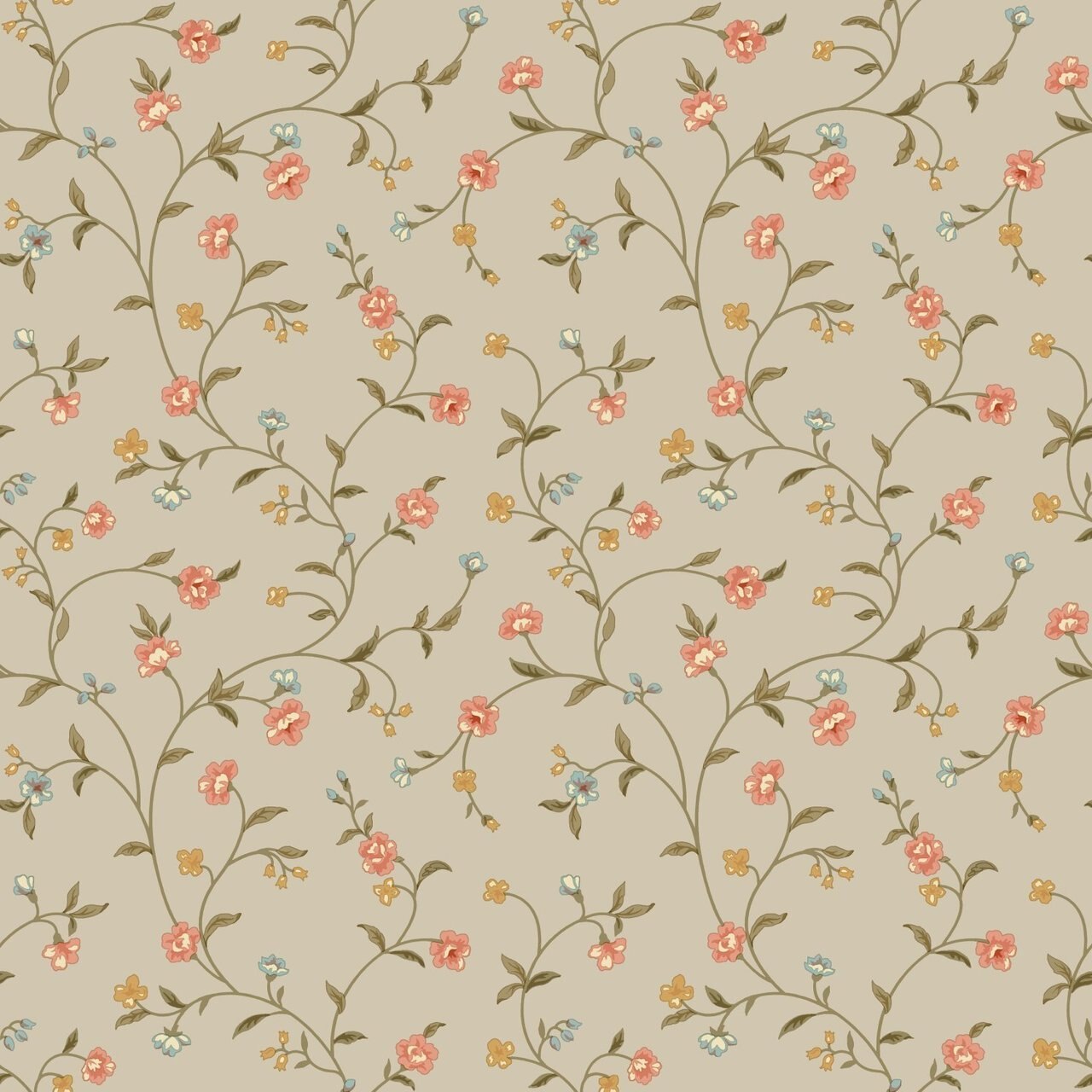 York Wallcoverings Waverly Cottage Bellissima Vine - HD Wallpaper 